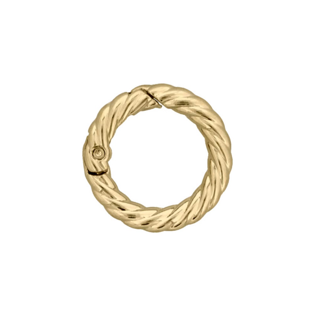 ダイキャストカラビナ 縄目タイプ 29mm ゴールド