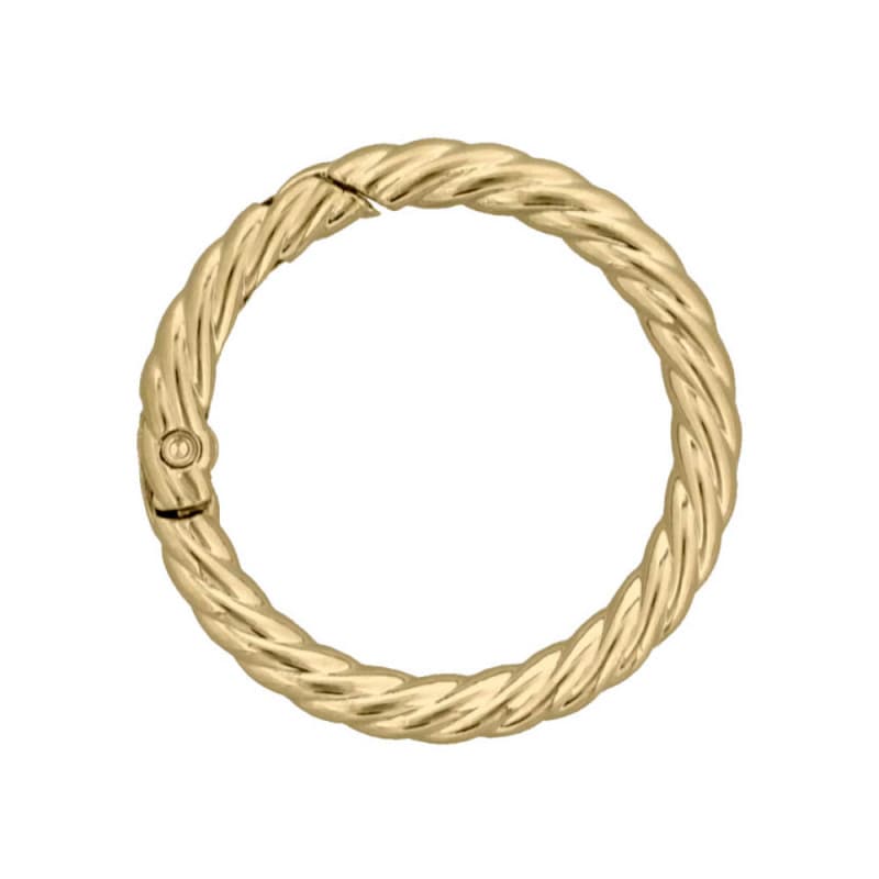 ダイキャストカラビナ 縄目タイプ 41mm ゴールド