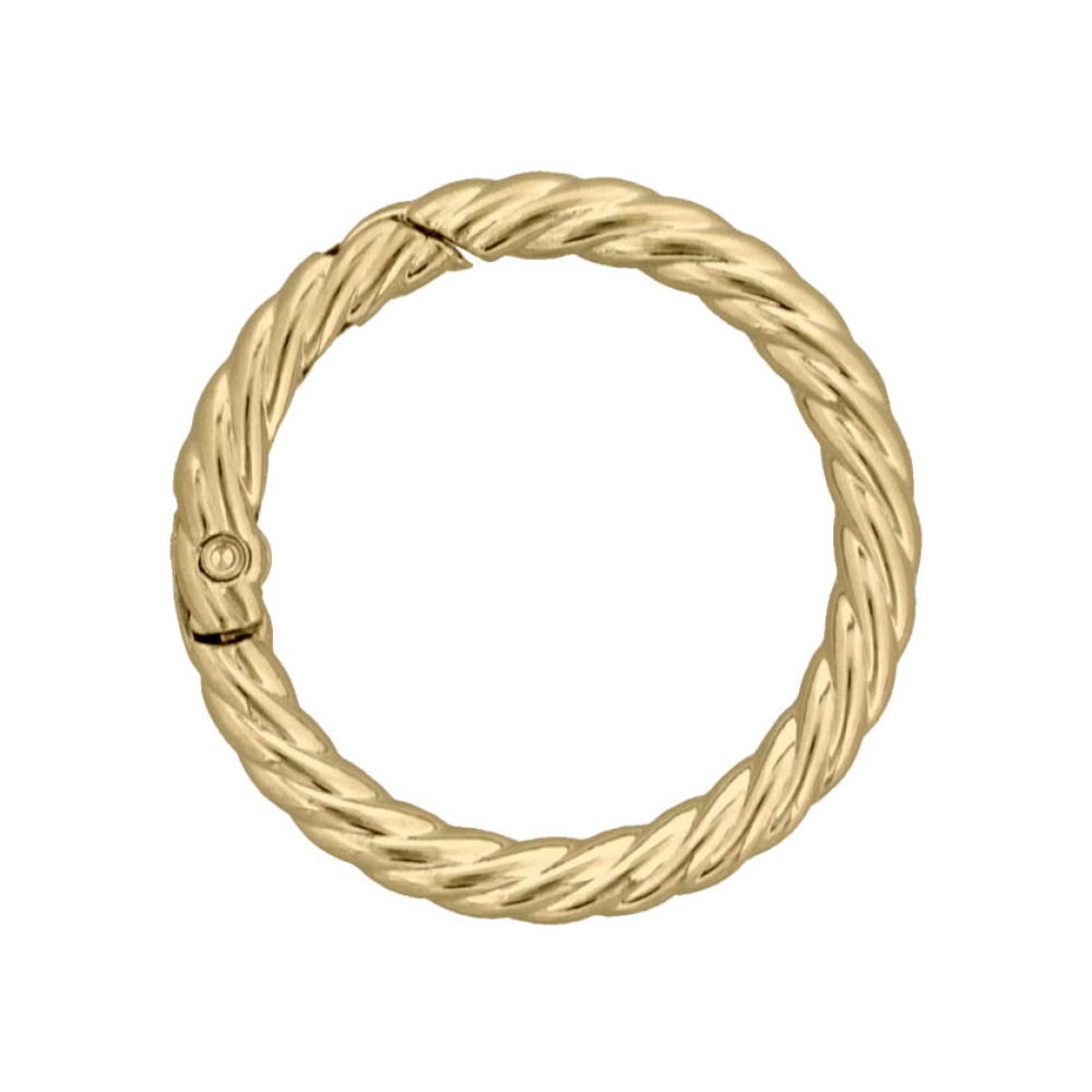 ダイキャストカラビナ 縄目タイプ 41mm ゴールド