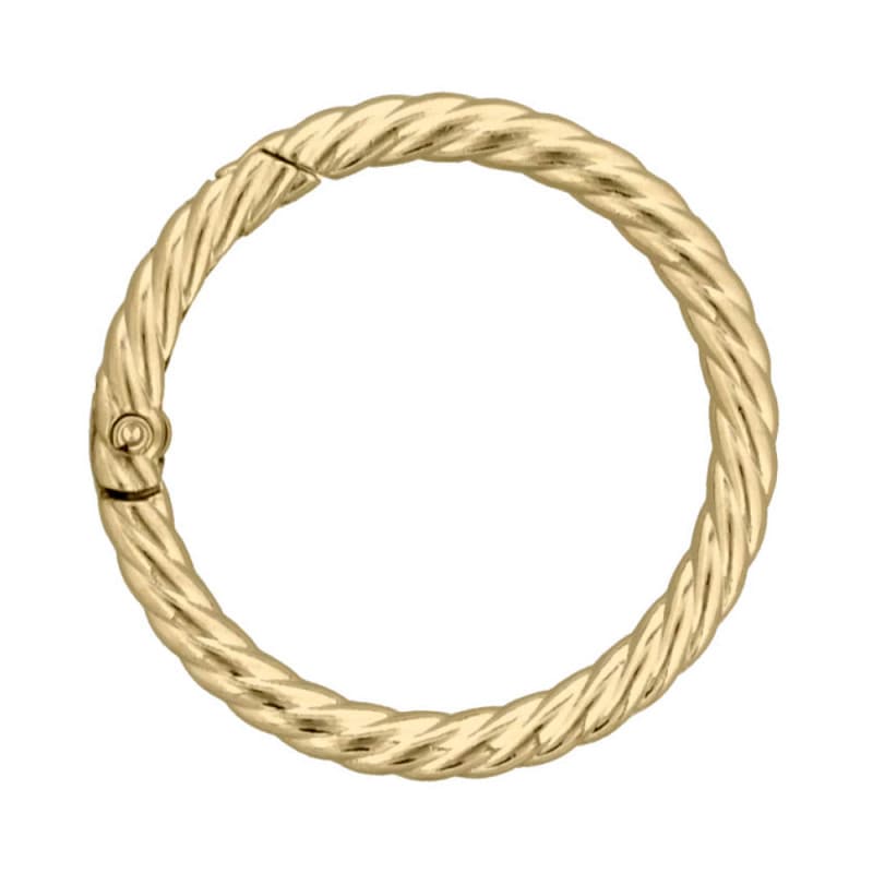 ダイキャストカラビナ 縄目タイプ 48mm ゴールド