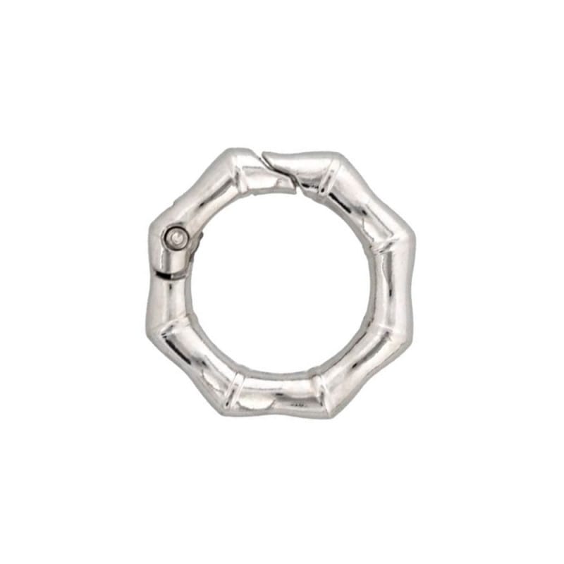 ダイキャストカラビナ 竹柄タイプ 29mm シルバー