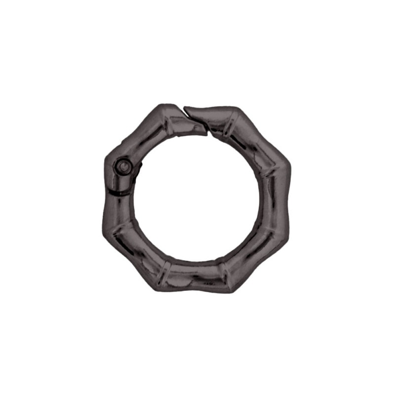 ダイキャストカラビナ 竹柄タイプ 29mm ブラック