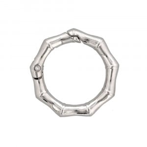 ダイキャストカラビナ 竹柄タイプ 34mm シルバー