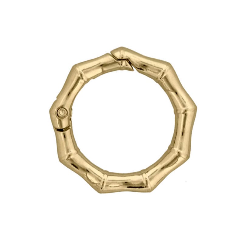 ダイキャストカラビナ 竹柄タイプ 34mm ゴールド