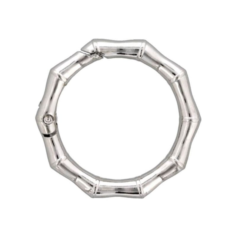 ダイキャストカラビナ 竹柄タイプ 41mm シルバー