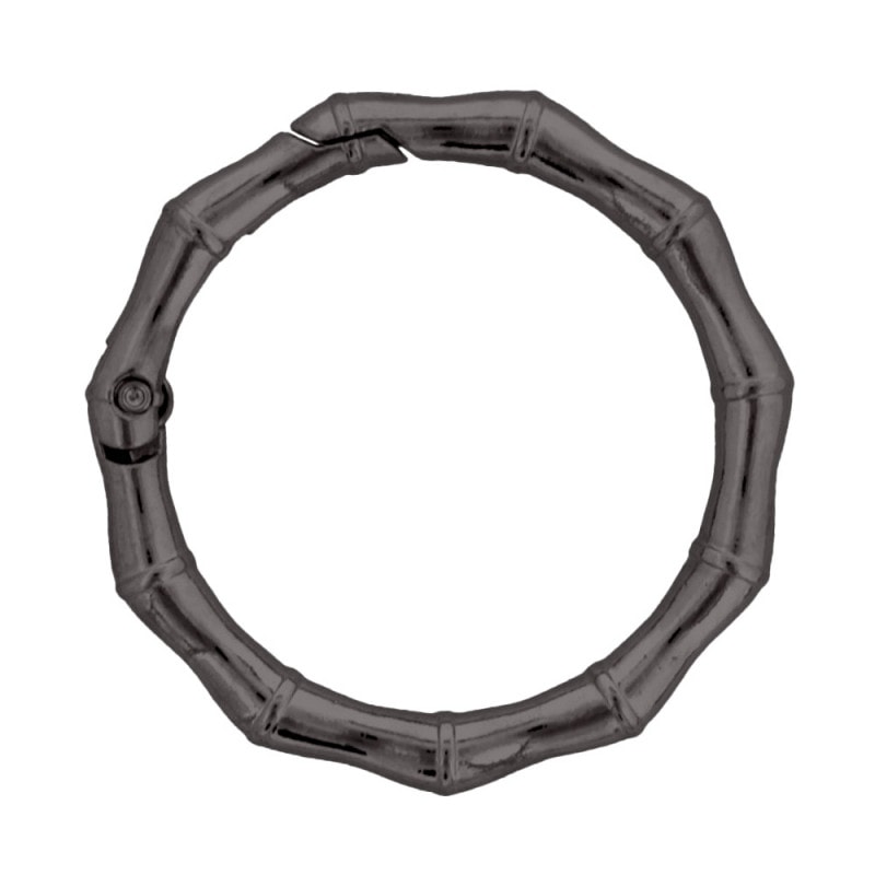 ダイキャストカラビナ 竹柄タイプ 48mm ブラック