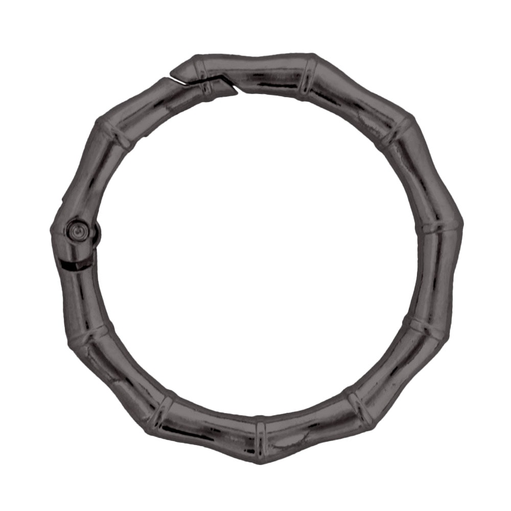 ダイキャストカラビナ 竹柄タイプ 48mm ブラック