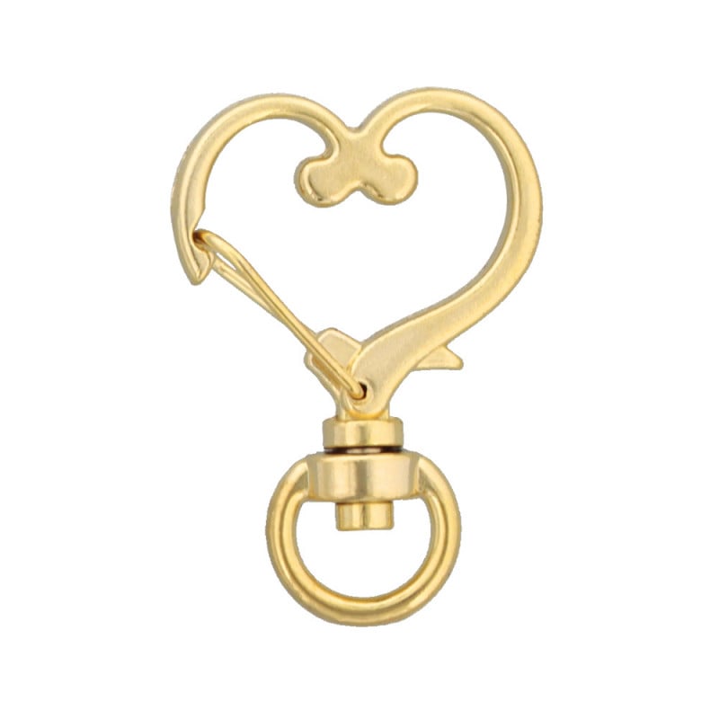 チャームフック ハート型 ゴールド