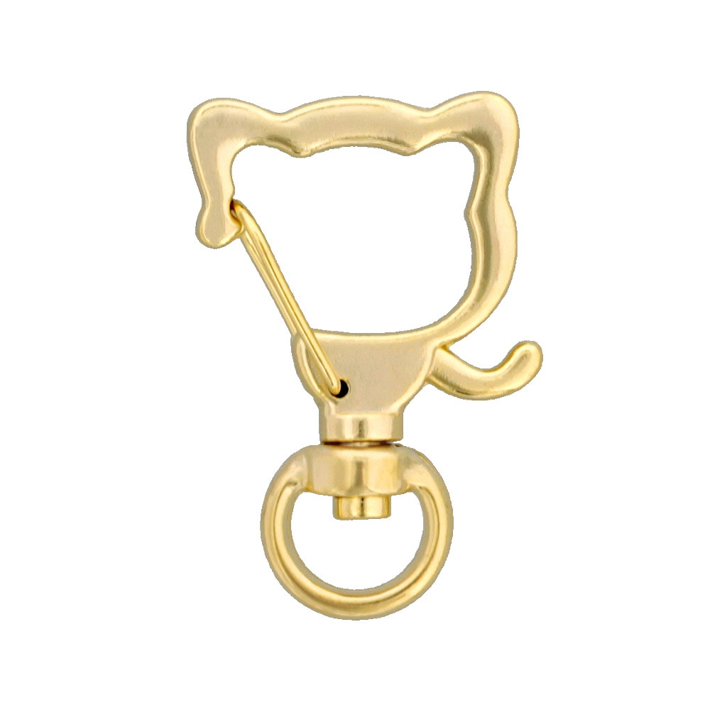 チャームフック 猫型 ゴールド