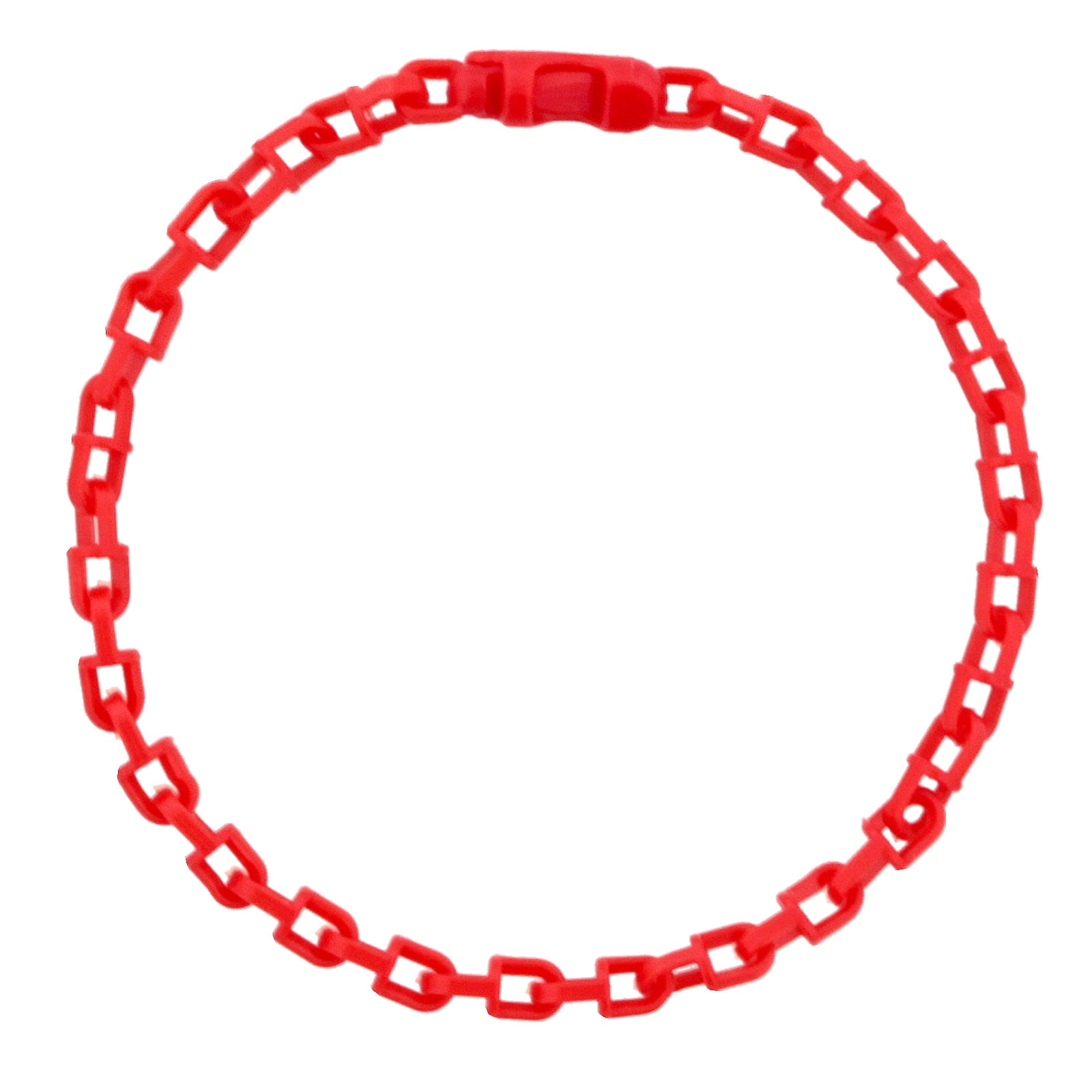 不幸の連鎖を断ち切りプラス方向へ転換オルゴブレスレット プラスチックチェーン チェーンLOX リリース 不透明 レッド｜パーツ