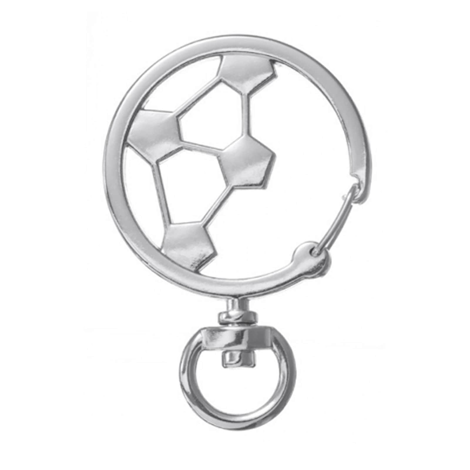 チャームフック サッカーボール シルバー