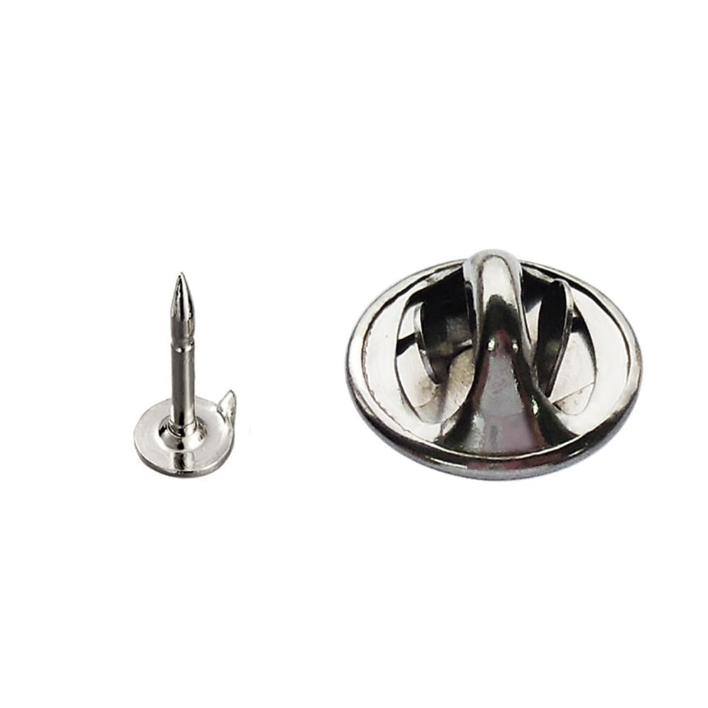 蝶タック 貼り付けタイプ キャッチ＆針セット ニッケル｜パーツ材料の