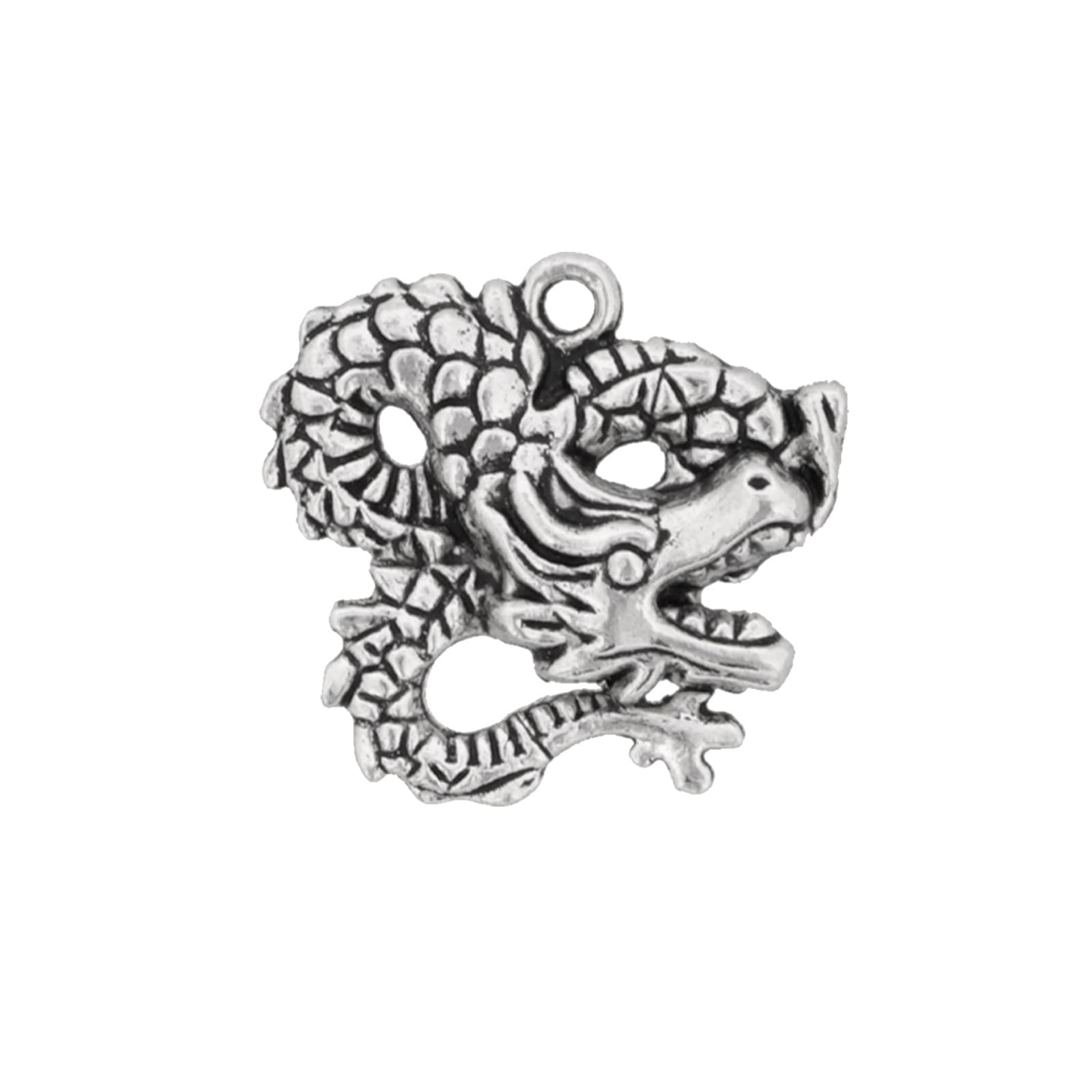 ドラゴンメタルパーツ 小 龍 縁起物 555 シルバー｜パーツ材料の通販