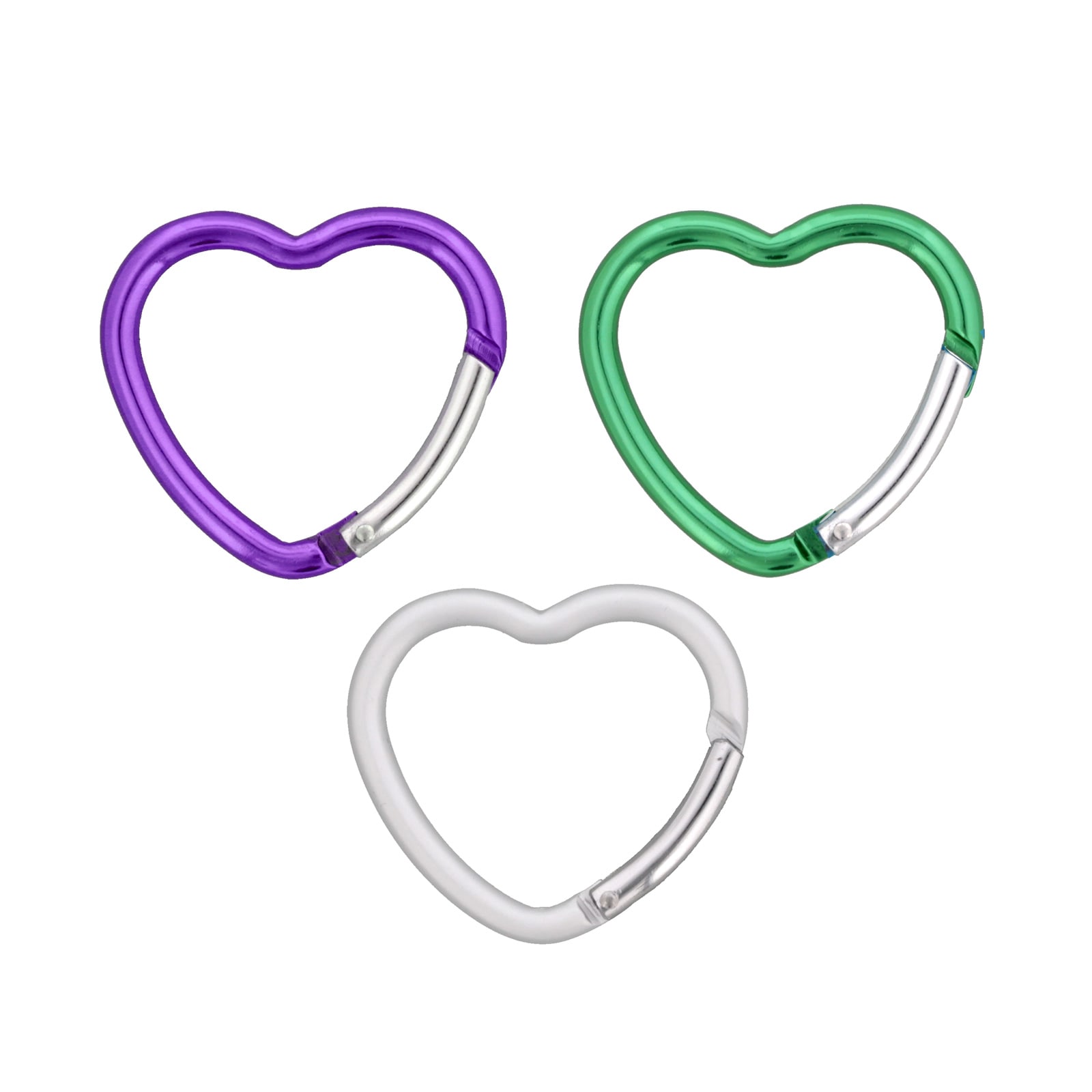 交渉可能　CHALLENGER ハート型　カラビナ カラビナ ハート型 4×40H キーホルダー アルミニウム キャンプ 釣