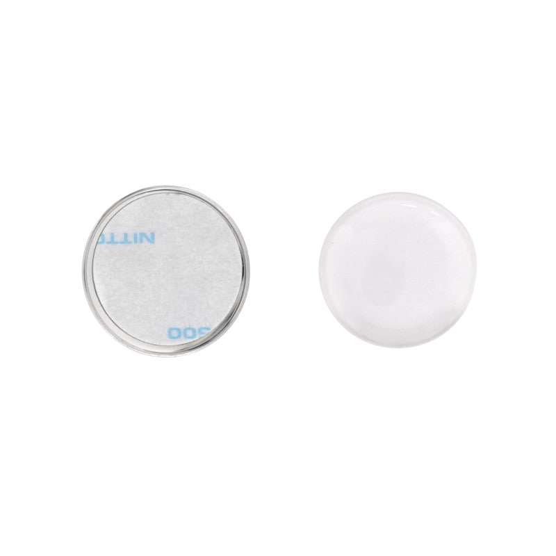 ドームピンズ メタル 長方形 30×25mm シルバー （DAP-K30A