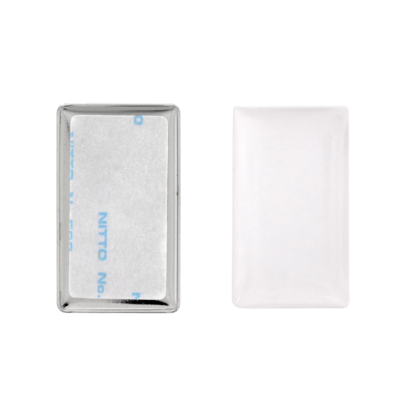 ドームピンズ メタル 長方形 35×20mm シルバー （DAP-K35A）｜パーツ