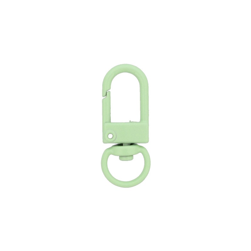 カラーフック スナップフック S18-9mm（全長32mm） ライトグリーン【数量限定】