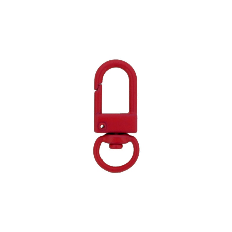 カラーフック スナップフック S18-9mm（全長32mm） レッド【数量限定】
