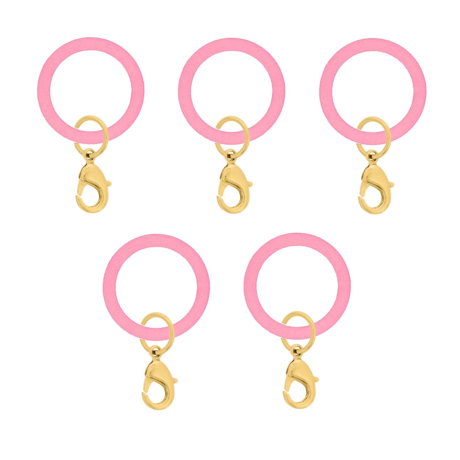 アンブレラマーカー 持ち手タイプ カニカンフック付き ゴールド 5個