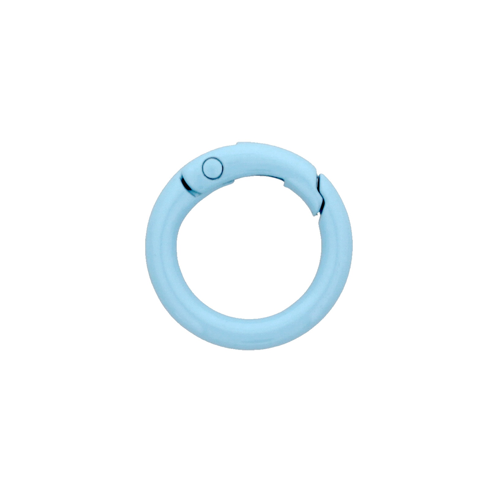 カラー ダイキャストカラビナ ミニ丸型 23mm ライトブルー 【数量限定】