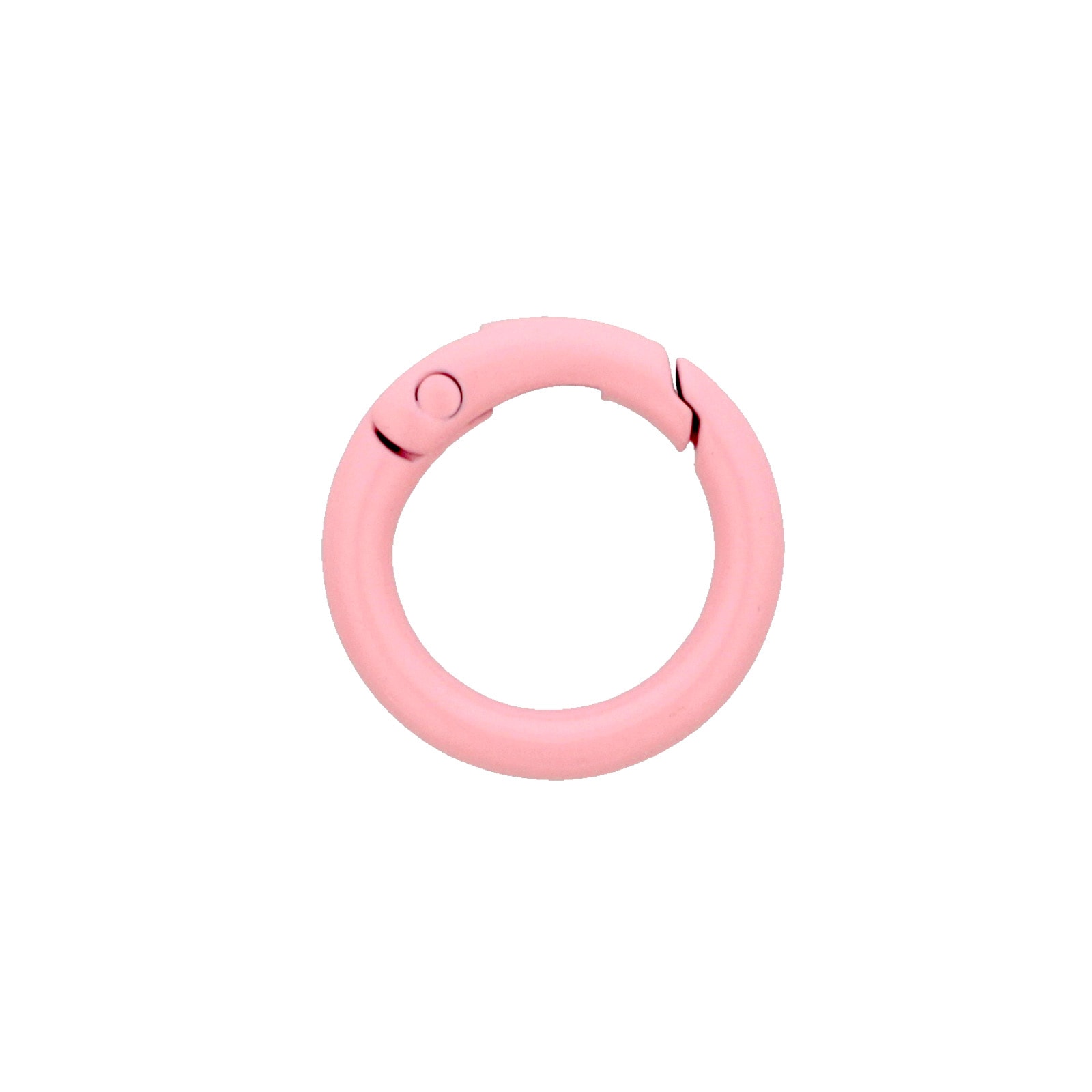 カラー ダイキャストカラビナ ミニ丸型 23mm ライトピンク 【数量限定】