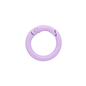 カラー ダイキャストカラビナ ミニ丸型 23mm ライトパープル 【数量限定】