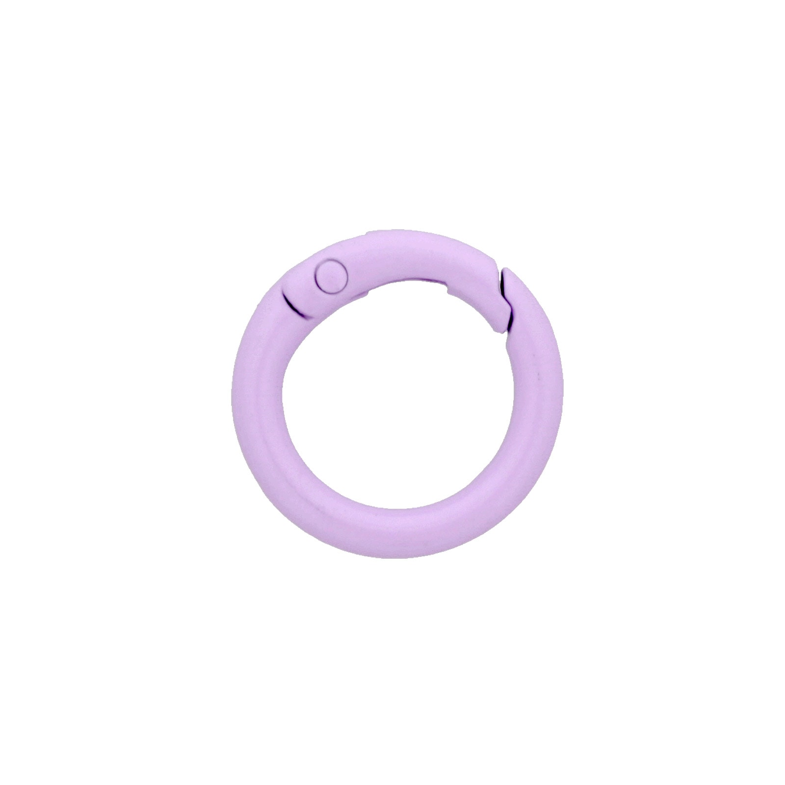 カラー ダイキャストカラビナ ミニ丸型 23mm ライトパープル 【数量限定】