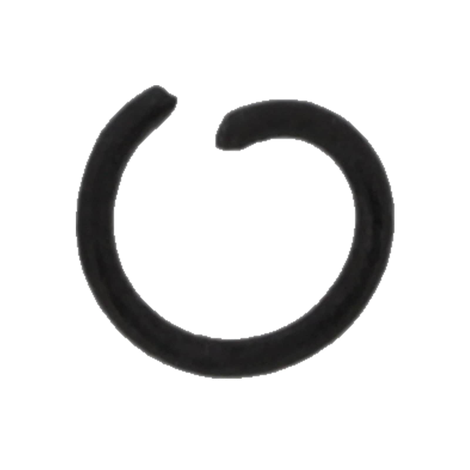 カラー丸カン 線径φ1.2×外径10mm ブラック 【数量限定】