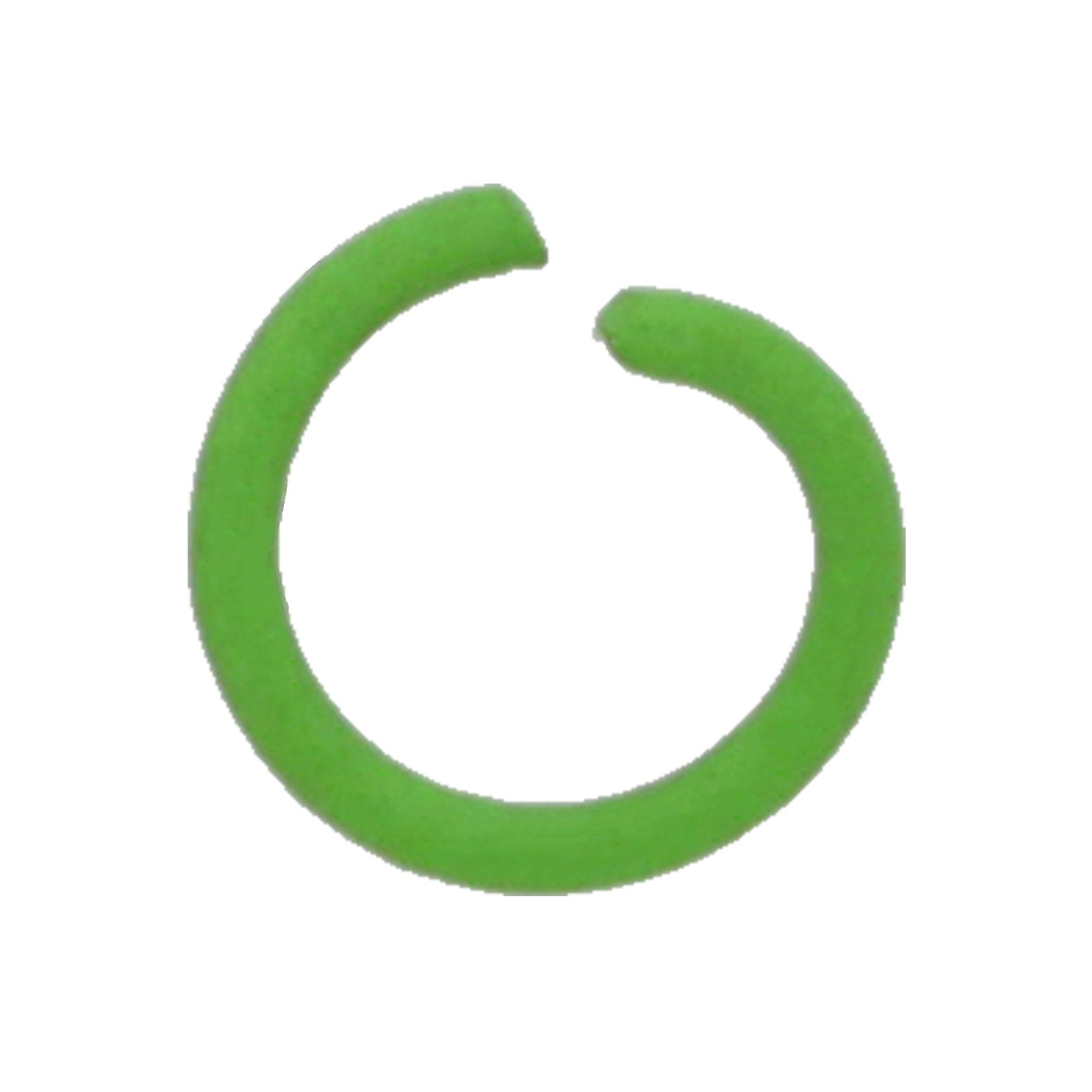 カラー丸カン 線径φ1.2×外径10mm グリーン 【数量限定】