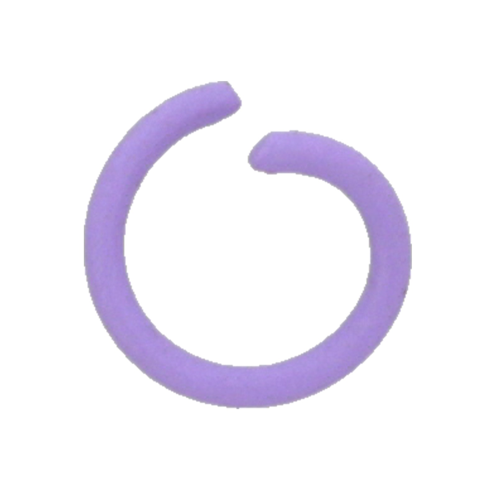 カラー丸カン 線径φ1.2×外径10mm ライトパープル 【数量限定】