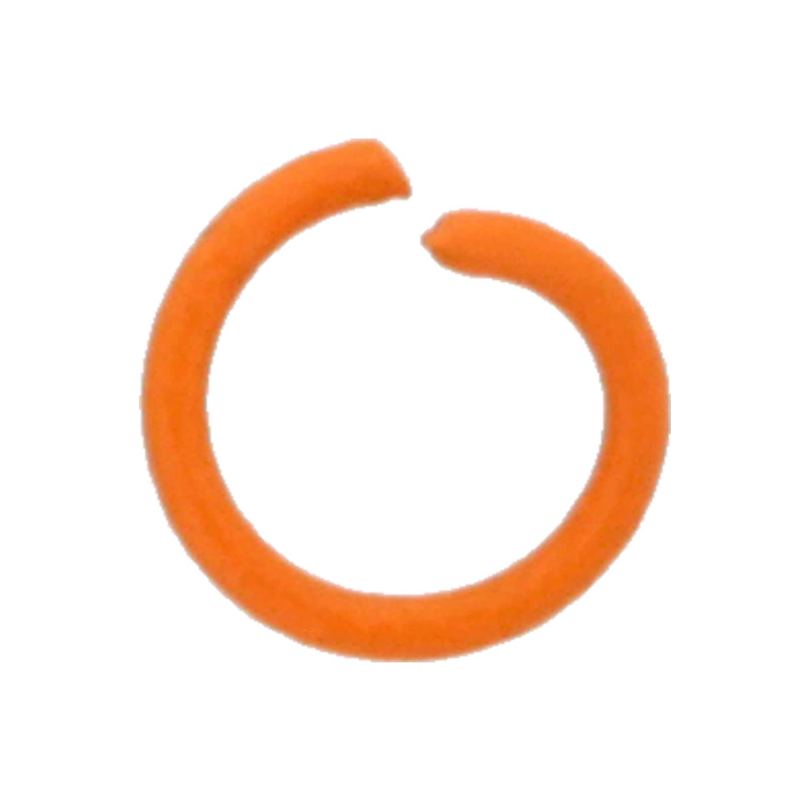 カラー丸カン 線径φ1.2×外径10mm オレンジ 【数量限定】