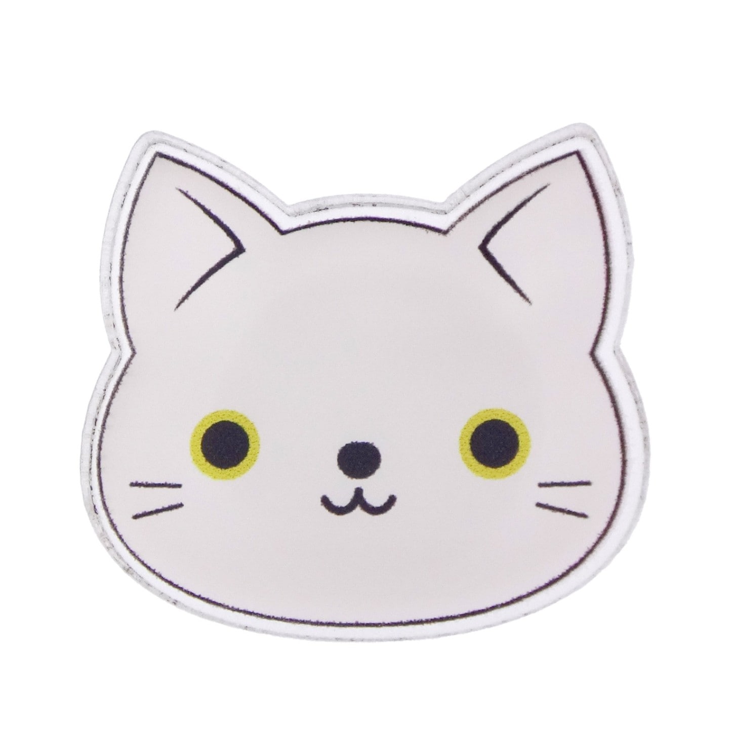 ハロウィン アクリルマグネットバッジ 白猫 しろねこ