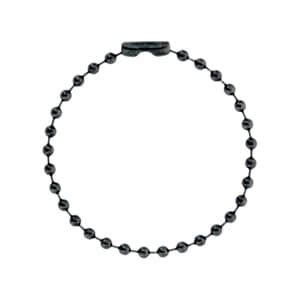 カラーボールチェーン BC24/12cm コネクター付 ブラック