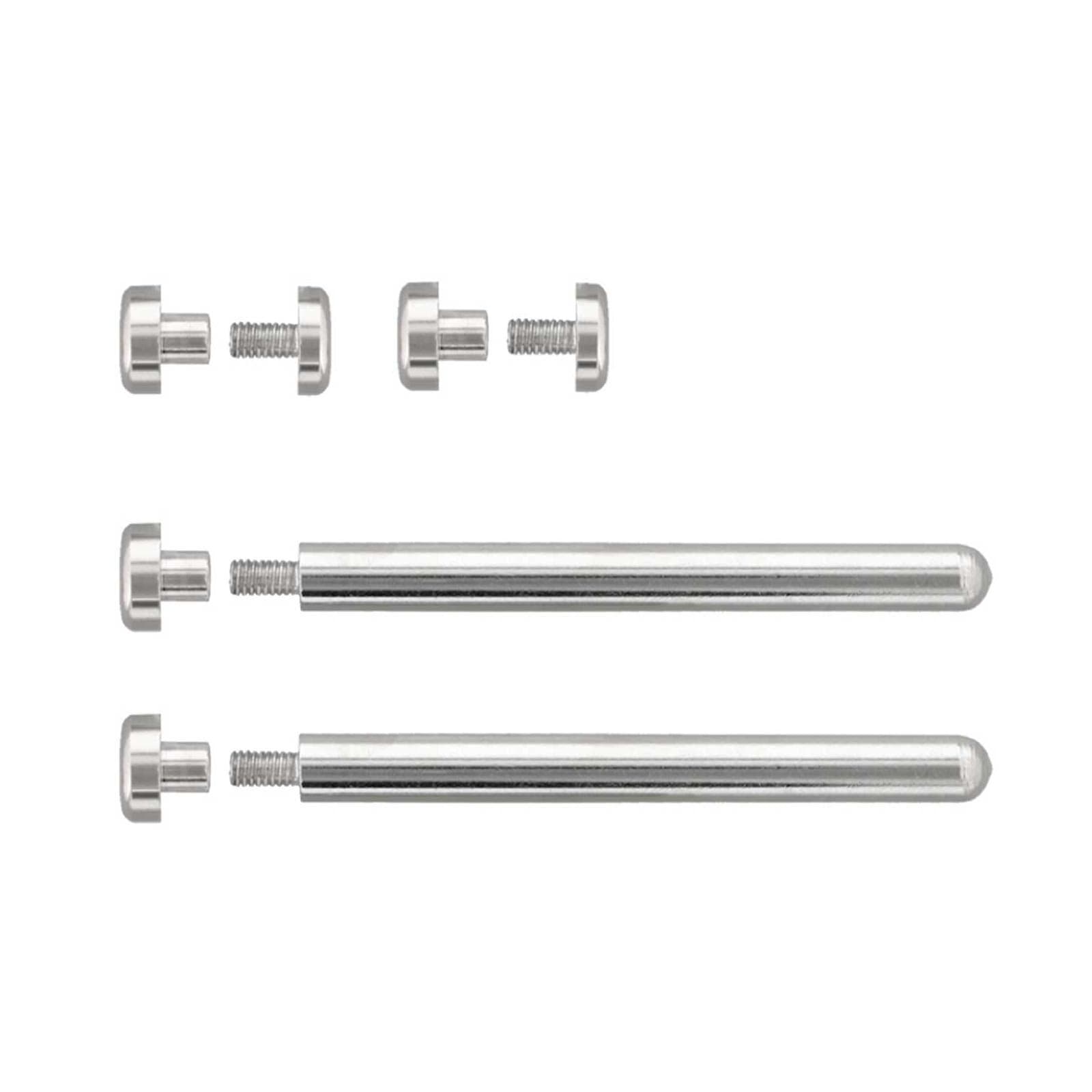 フォトスタンドパーツ 8点セット 4mm厚用 （フロント金具・留め具・脚