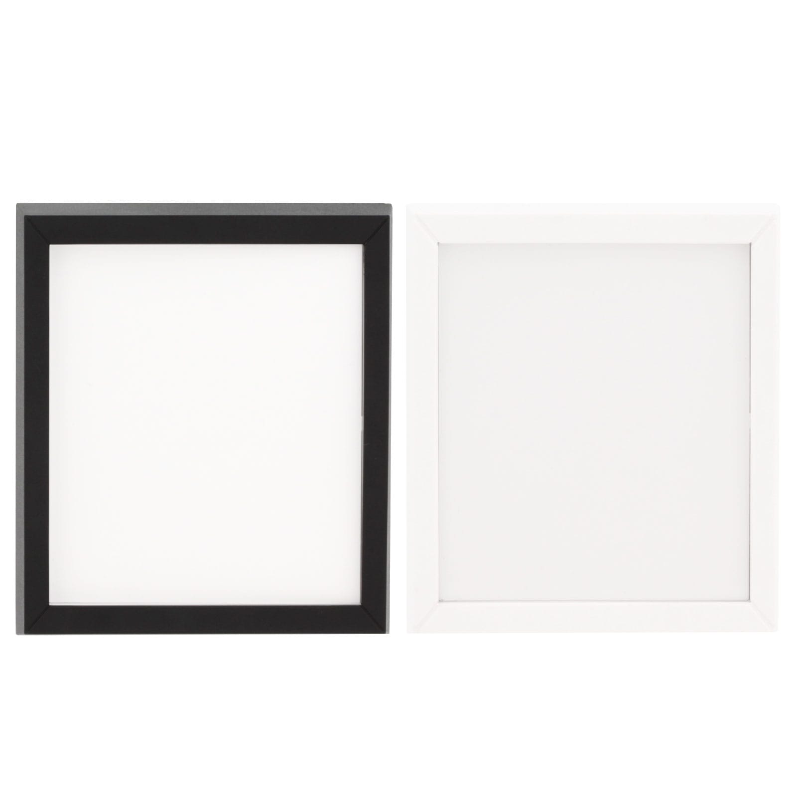 ミニ額縁 プレート大（フルサイズ） マグネット パーツ5点セット ブラック／ホワイト
