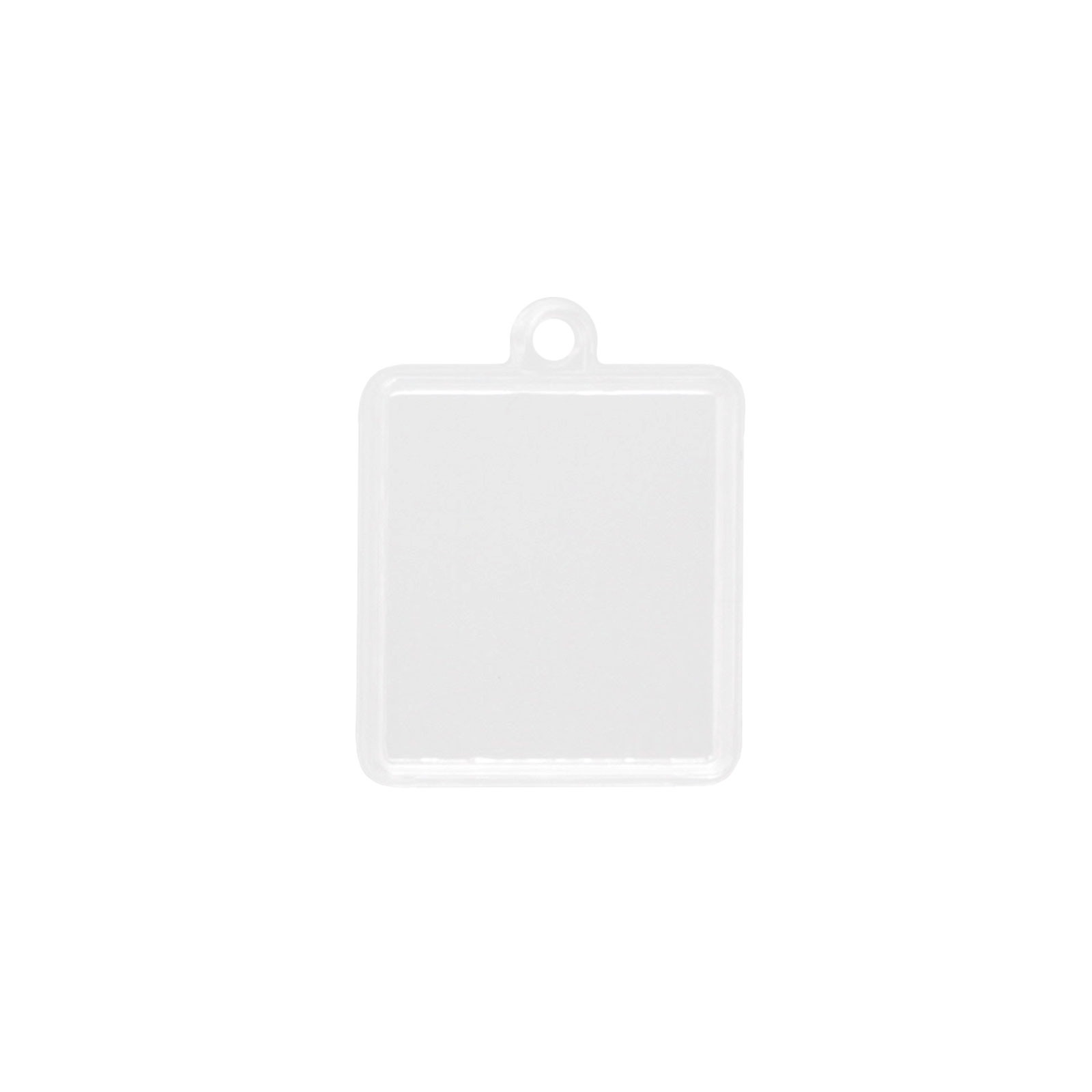 ぷっくりミニチャーム 角型 本体のみ/ドームシール/両面テープ