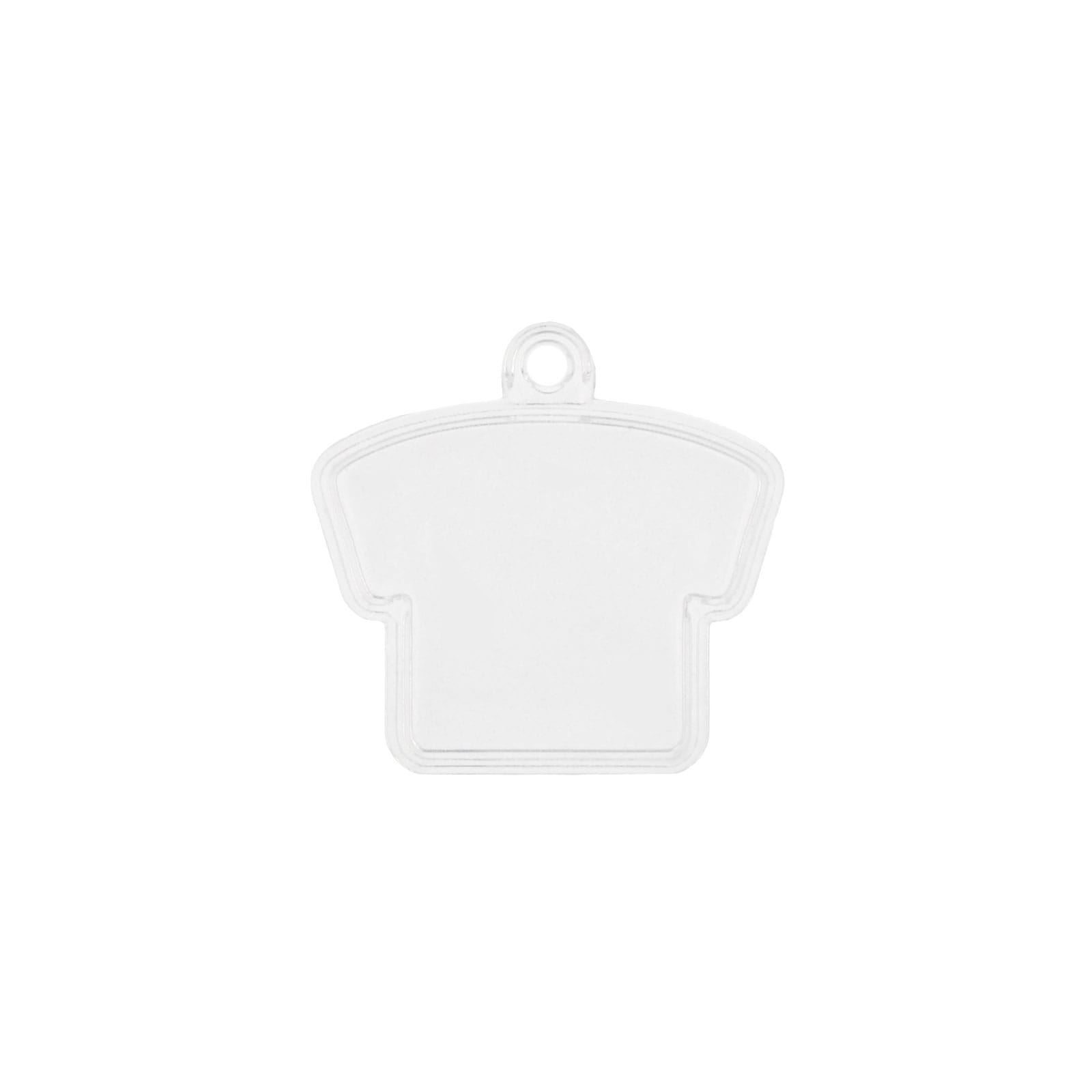 ぷっくりミニチャーム Tシャツ型 本体のみ/ドームシール/両面テープ