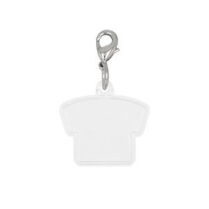 ぷっくりミニチャーム Tシャツ型 本体カニカンフック付き/ドームシール/両面テープ