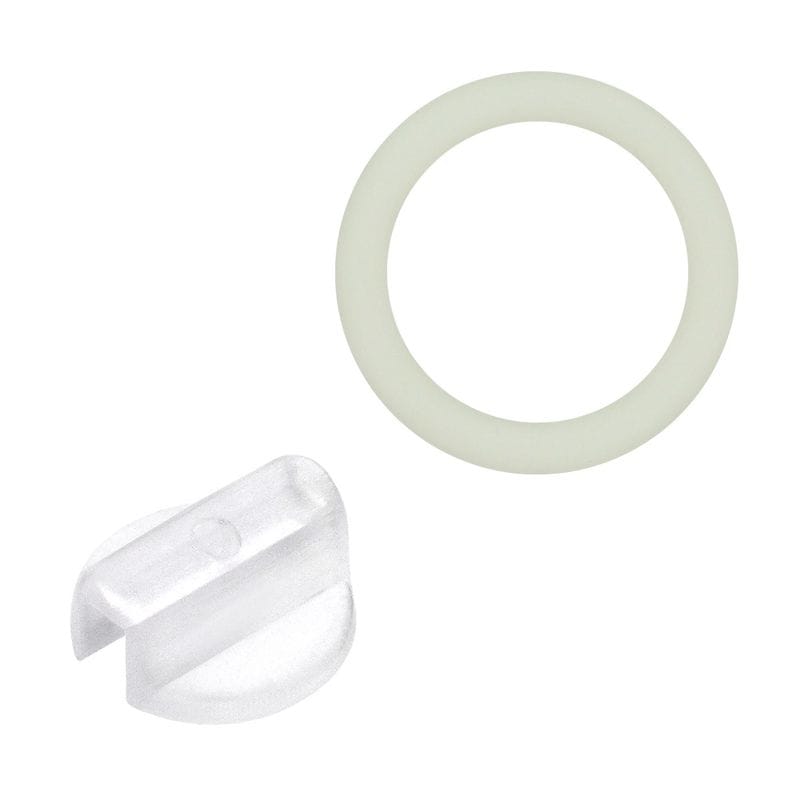 マルチマーカー用 パーツセット 樹脂皿パーツ 13mm & 蓄光シリコンリング 持ち手タイプ