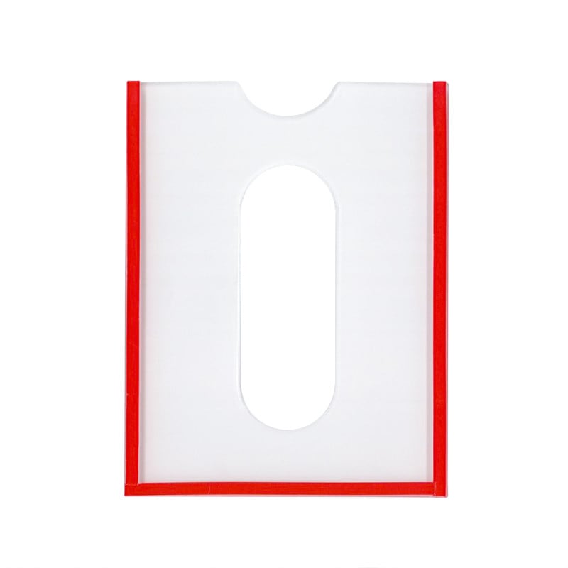 アクリルスタンドポケット カードサイズ 68×95×2.5mm クリア梨地 無地【新タイプ】