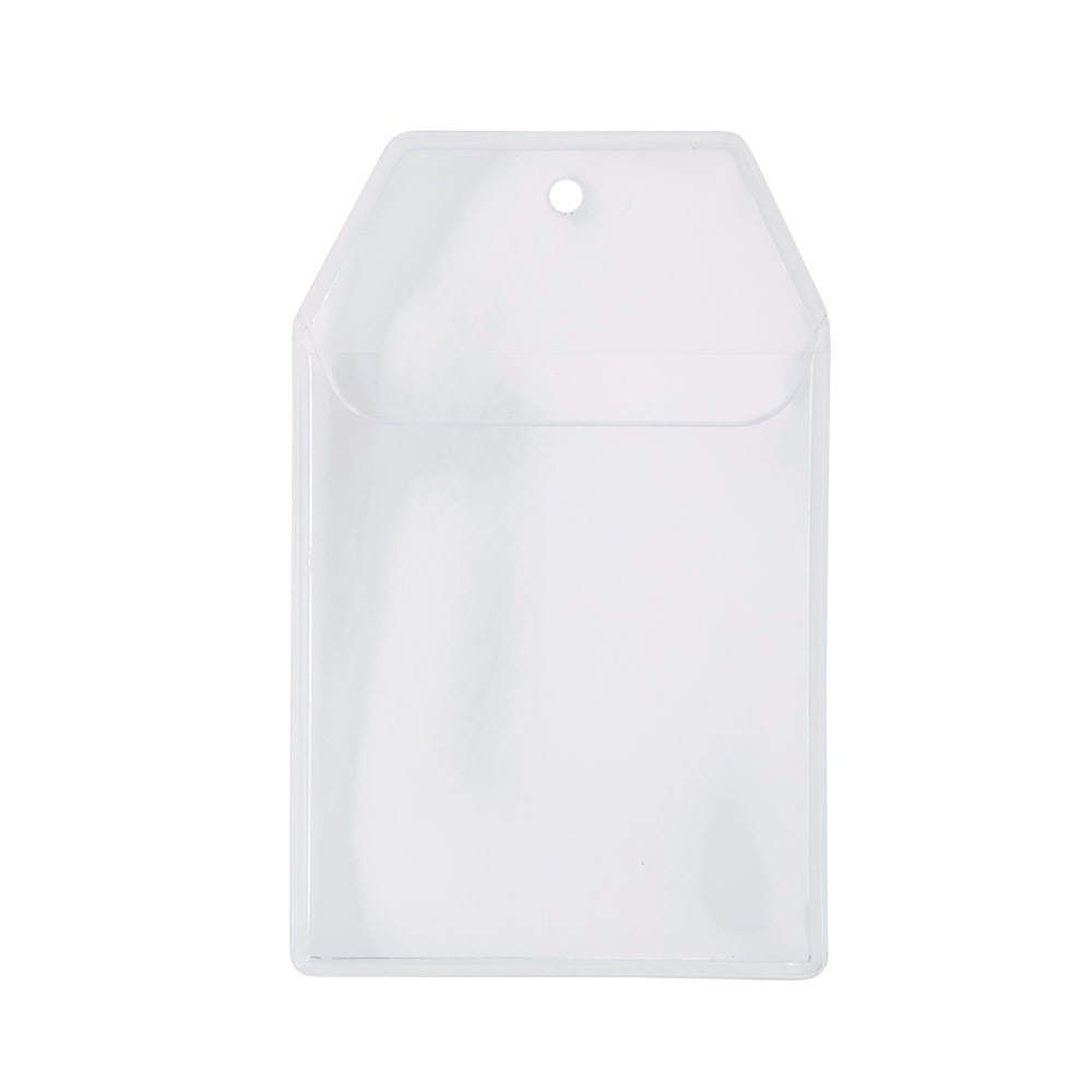 PVC製 フォトカードホルダー お守り型 大 クリア