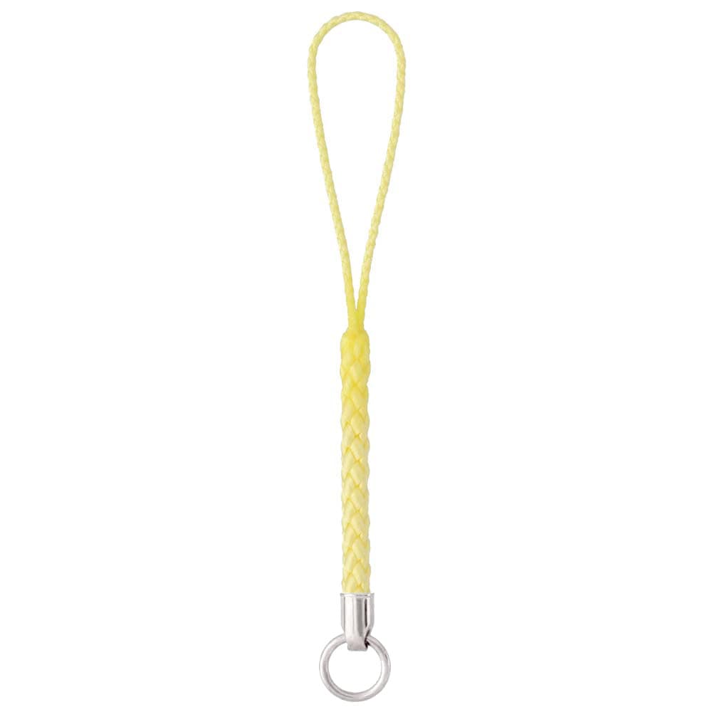 根付紐 ニッケル 丸カン付 パステルライトイエロー(NP-LYL)【在庫限り】