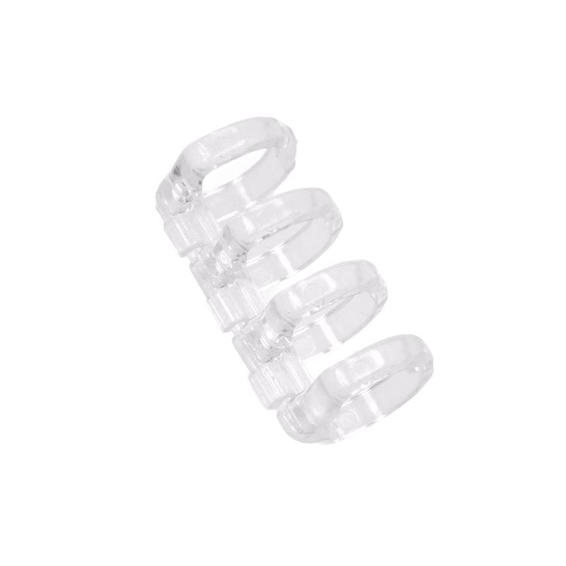 ミニバインダー ミニブックリング 4穴用 パーツのみ クリア 5個/10個/50個 