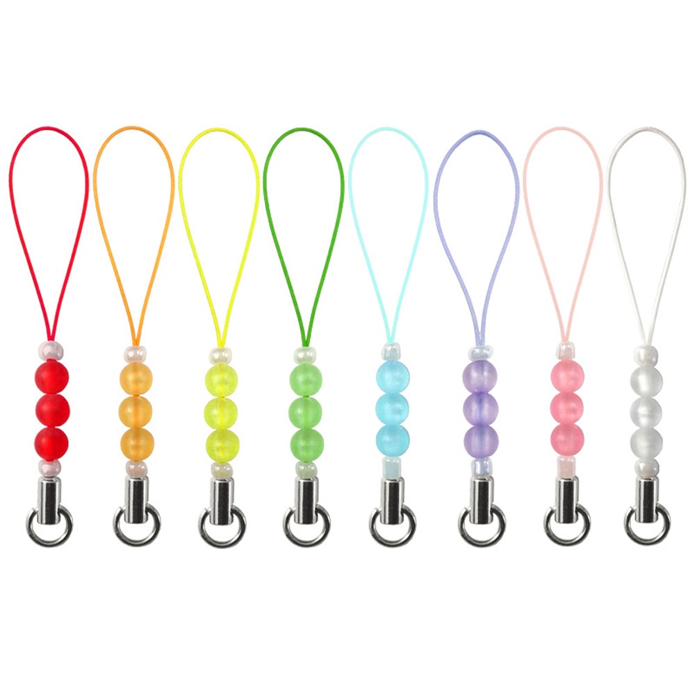 ★詰め合わせパック★ビーズストラップ ファンシー根付 ニッケルセット（8種類×各10本）