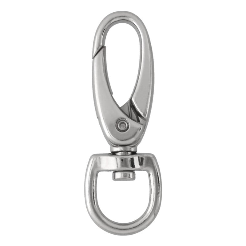 スナップフック L16-14mm ニッケル 【在庫限り】【SALE】｜パーツ材料