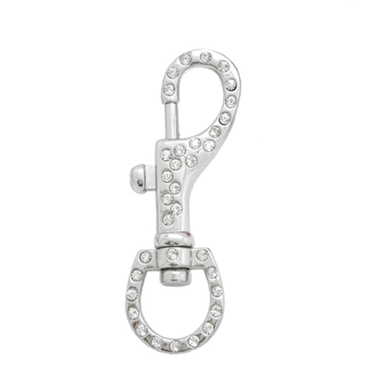 ラインストーン付フック 鉄砲ナス 2304 ニッケル 【在庫限り】【SALE】