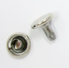 布・革を止める金具  両面カシメ Aタイプ （大）8.5mmφ×9mm （100個セット）