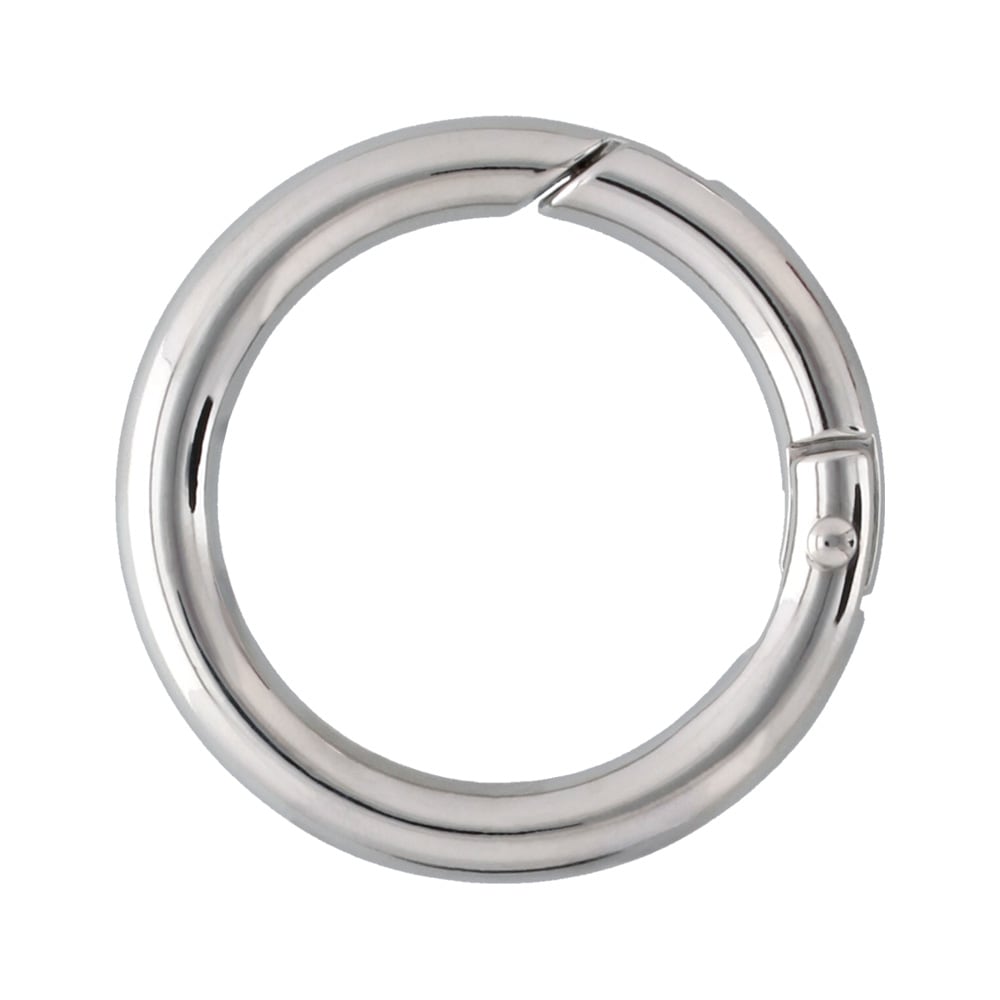 ダイキャストカラビナ φ6.5×47mm 丸線丸型 シルバー