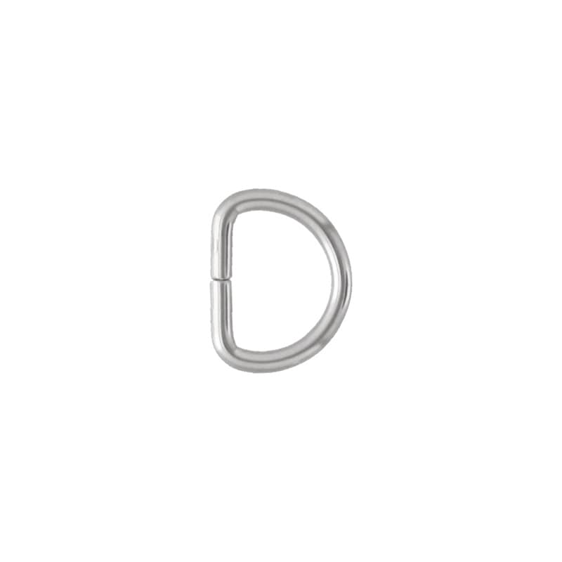 鉄製Dカン 線径φ1.8×10mm ニッケル