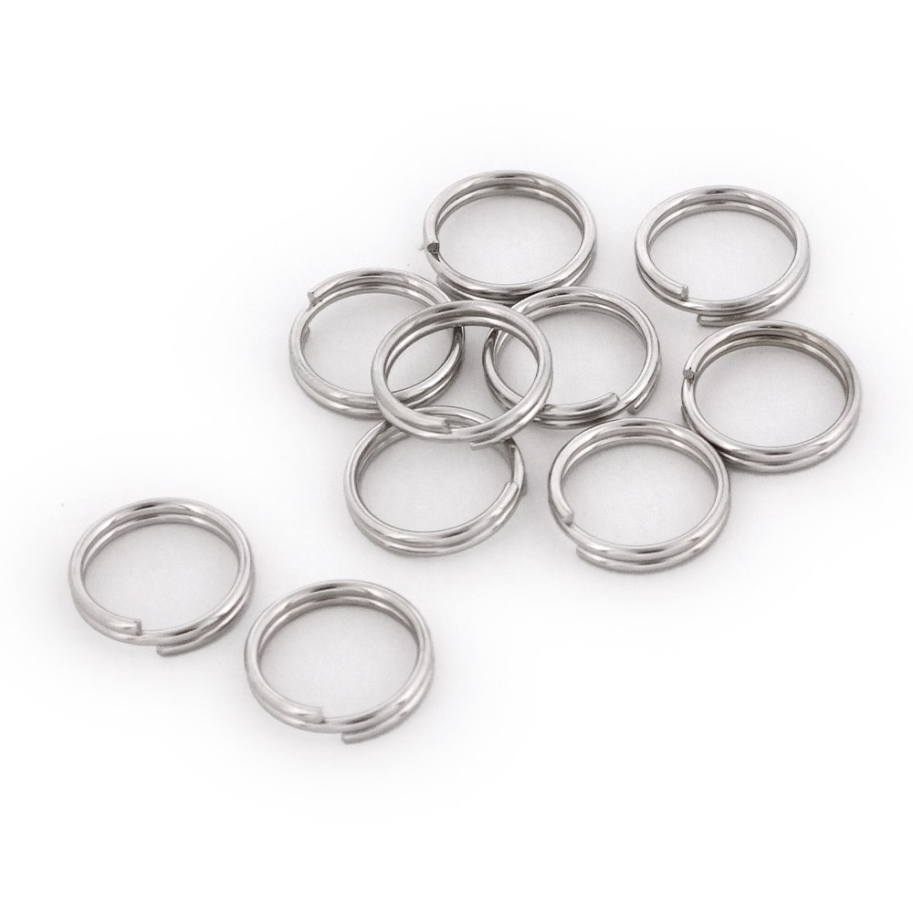 二重リング（巻放し） IR1.0×内10mm ニッケル｜パーツ材料の通販 大王